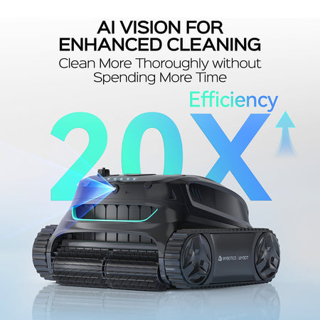 WYBOT S2 Solar Vision Robotic Pool Cleaner Enhanced Scheduled Cleaning